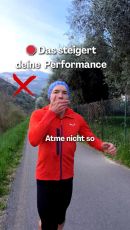 Der Mund ist nicht zum Atmen. ❌  Wer beim Laufen sofort nach Luft schnappt, ve…